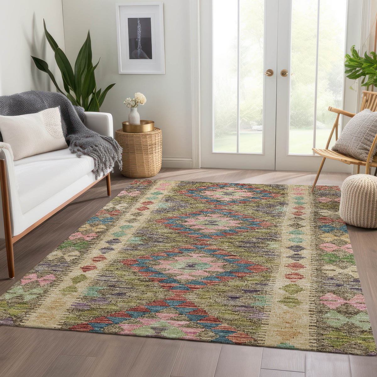 dalyn solace sl13 green rug