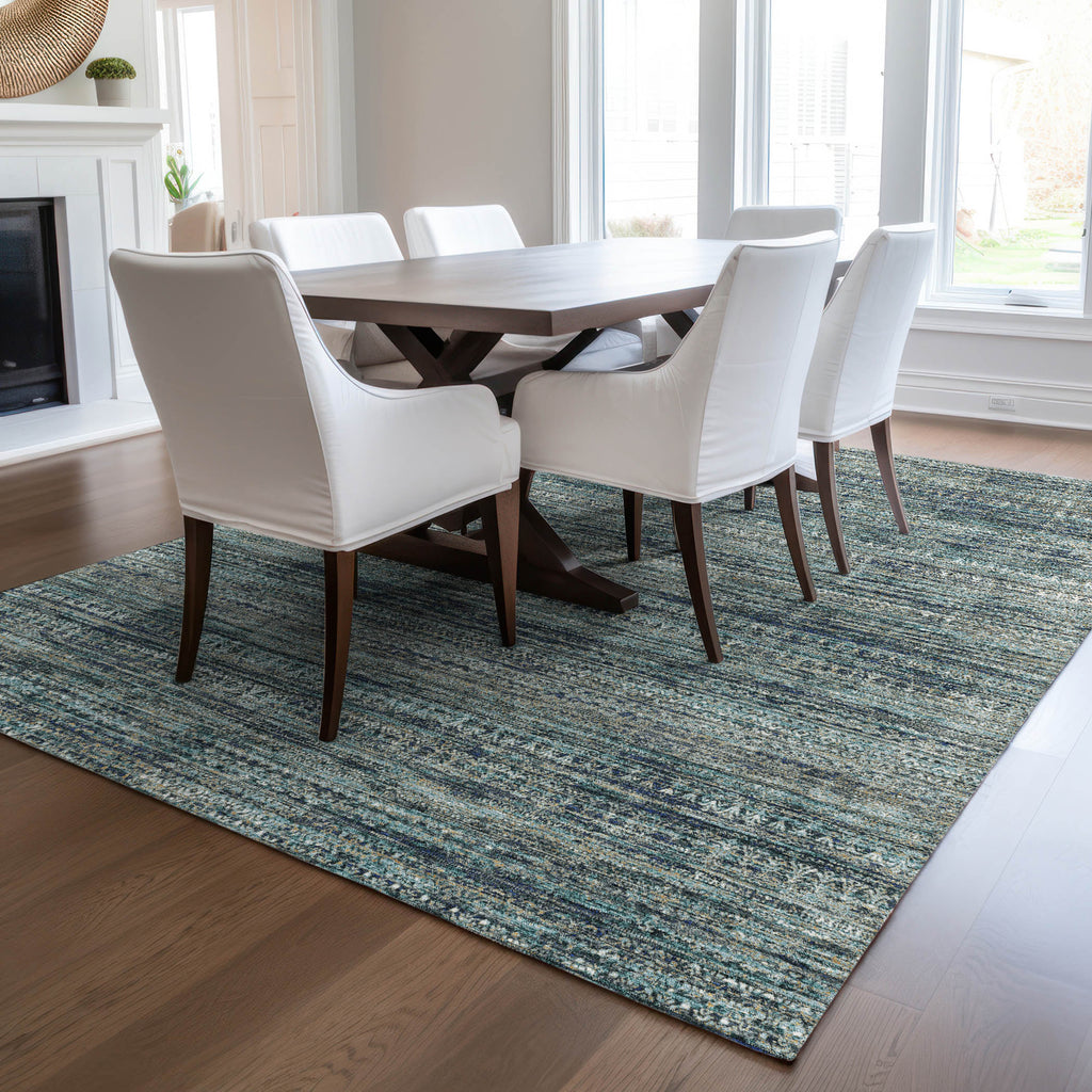 dalyn solace sl3 teal rug