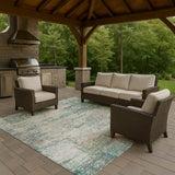 dalyn solace sl5 teal rug