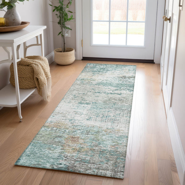 dalyn solace sl5 teal rug