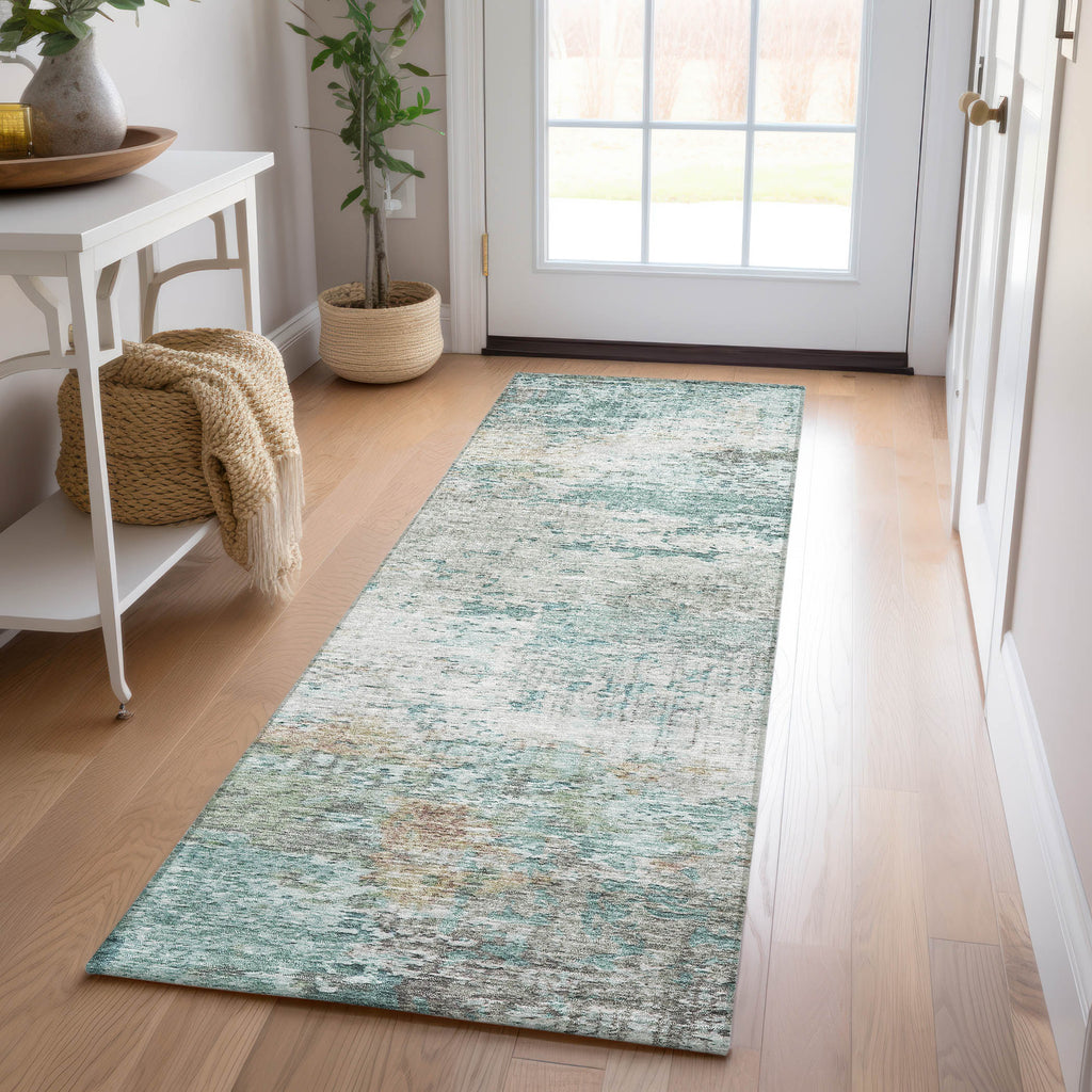 dalyn solace sl5 teal rug