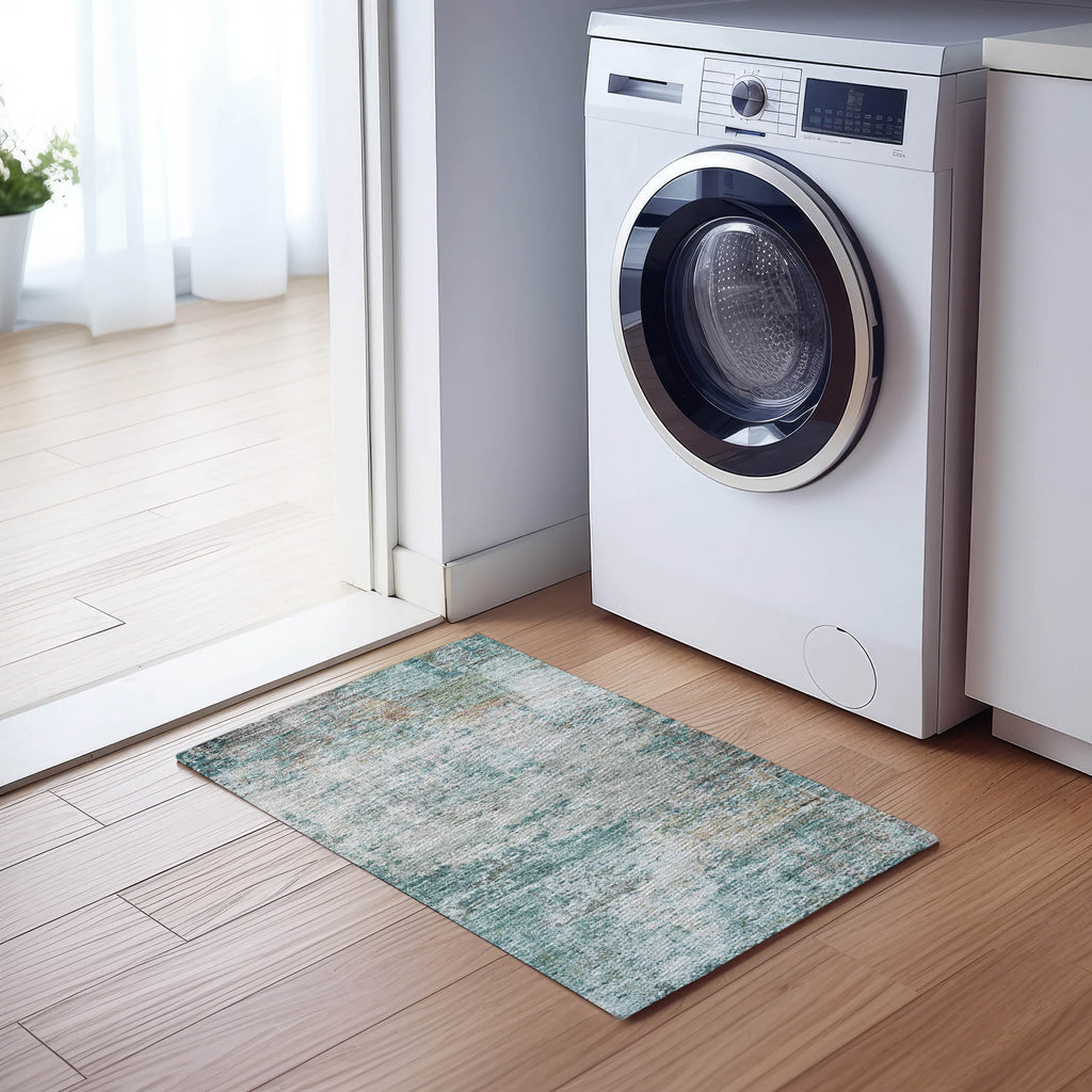 dalyn solace sl5 teal rug