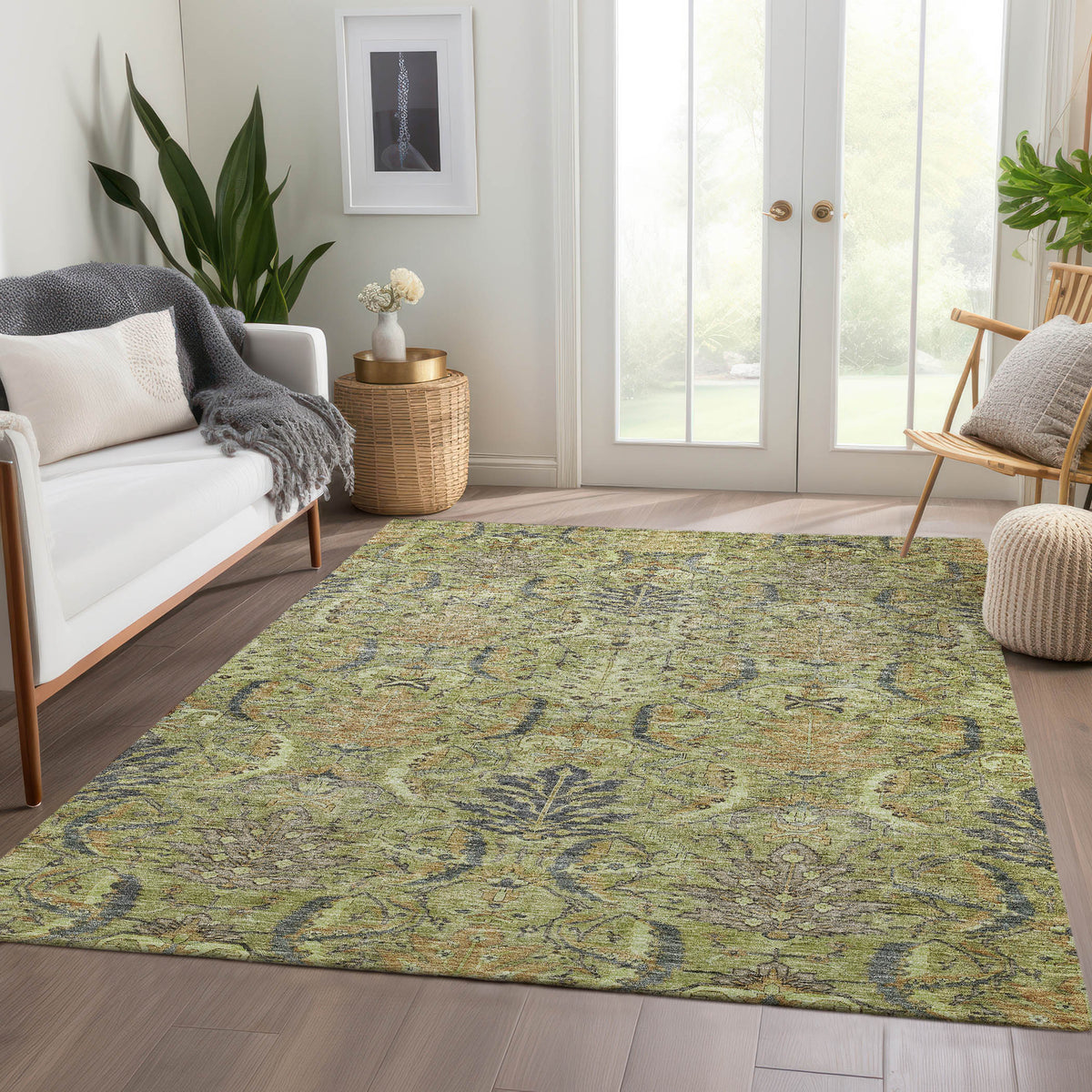 dalyn solace sl7 aloe rug