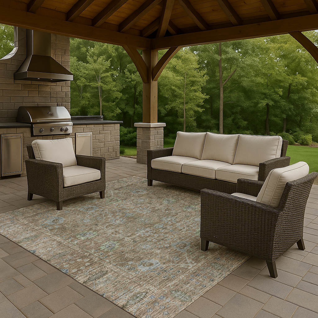 dalyn solace sl9 brown rug