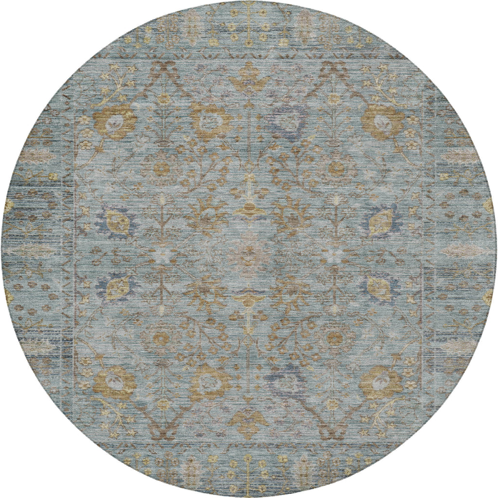 dalyn solace sl9 teal rug