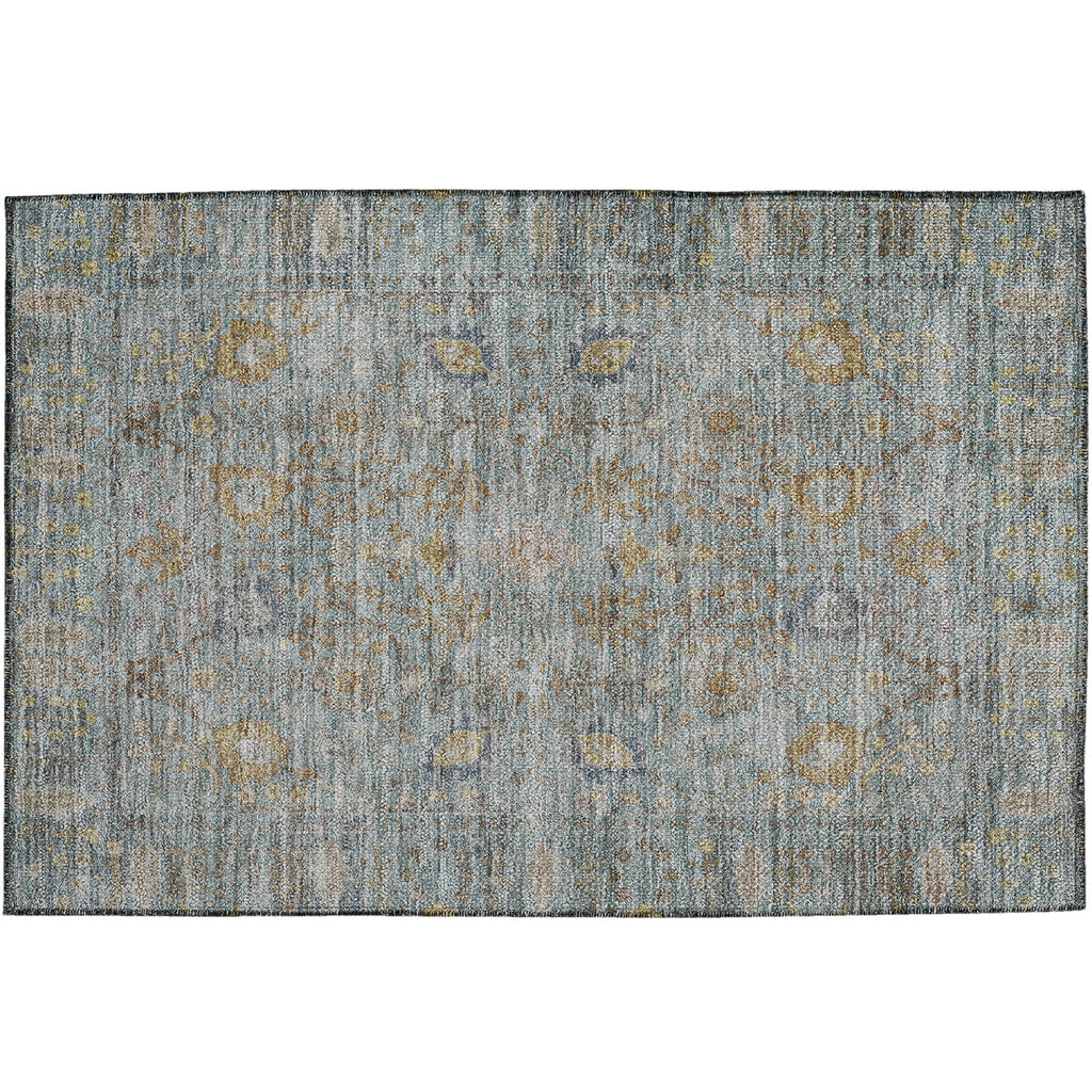 dalyn solace sl9 teal rug
