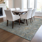 dalyn solace sl9 teal rug