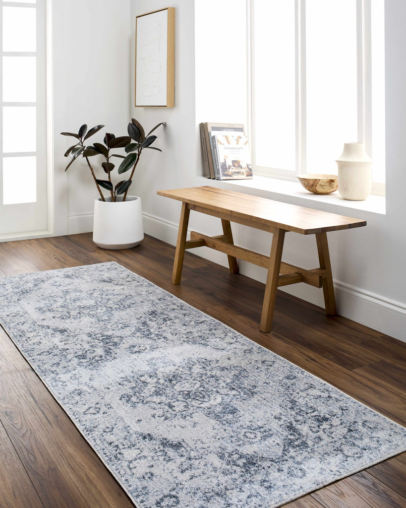 Hauteloom Ankti SLLIANKTIA1 Blue Machine Made Polyester Rug