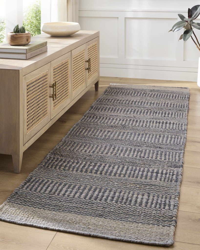 Hauteloom Elle SLMBELLEFA2 Navy Woven/Flatwoven Jute Rug