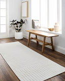Hauteloom Rhun SLYBRHUN8A1 White Machine Made Polypropylene Rug