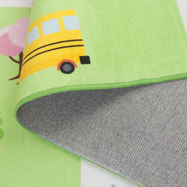 safavieh clearance santa monica kids smk100y light green rug