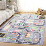 safavieh clearance santa monica kids smk127f light grey rug