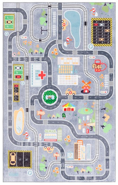 safavieh clearance santa monica kids smk127f light grey rug