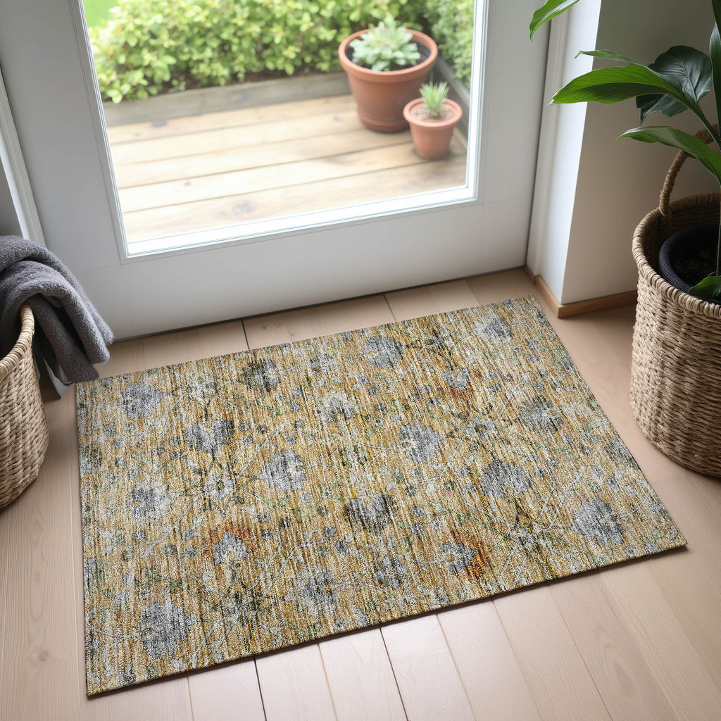 dalyn silk road sr1 saffron rug