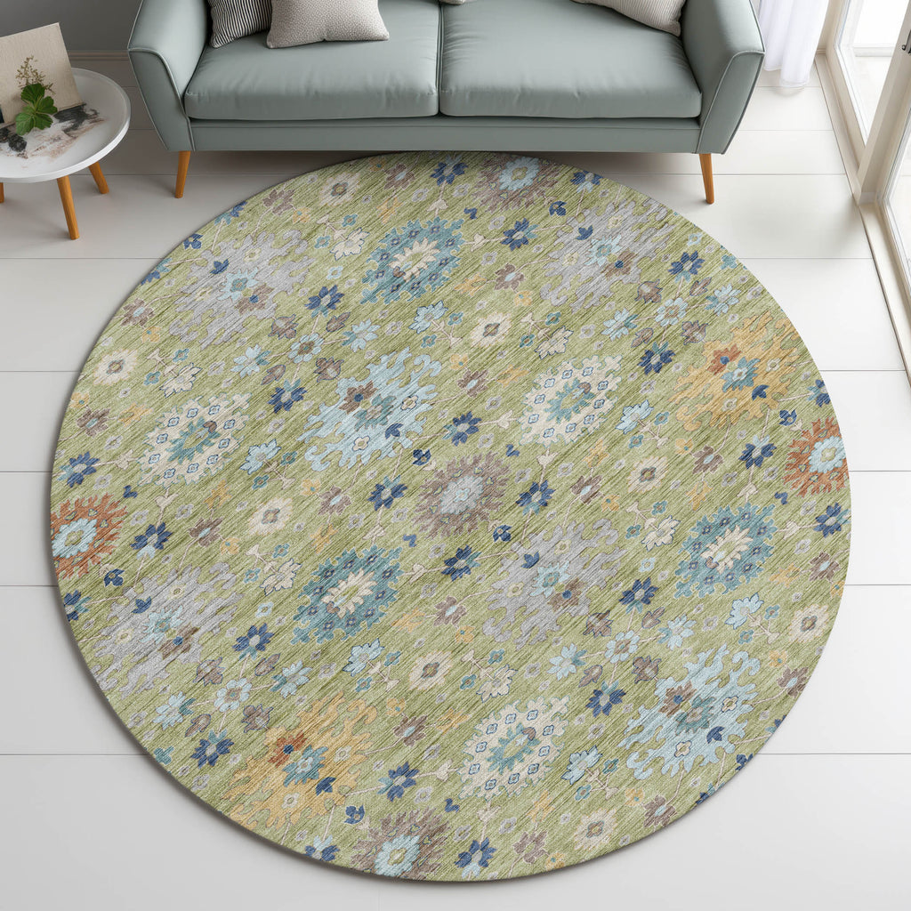 dalyn silk road sr3 aloe rug