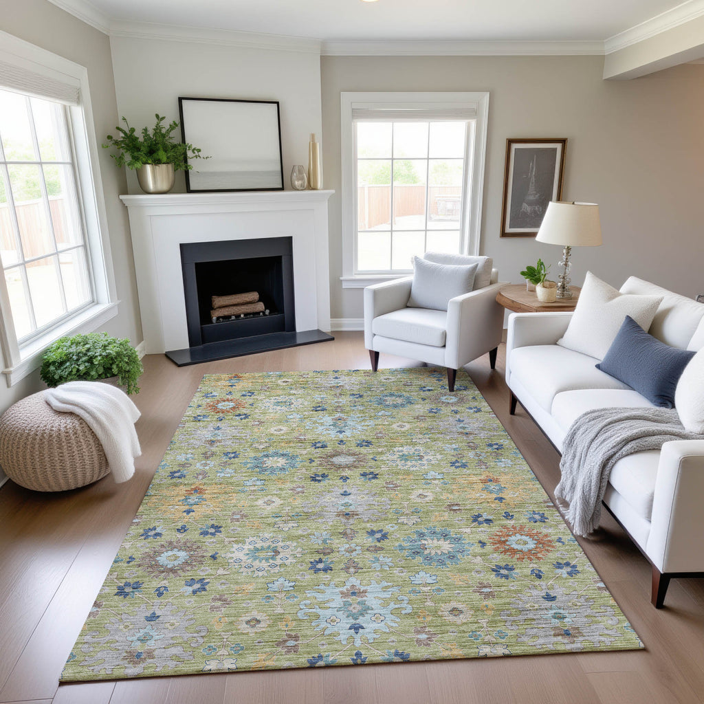 dalyn silk road sr3 aloe rug