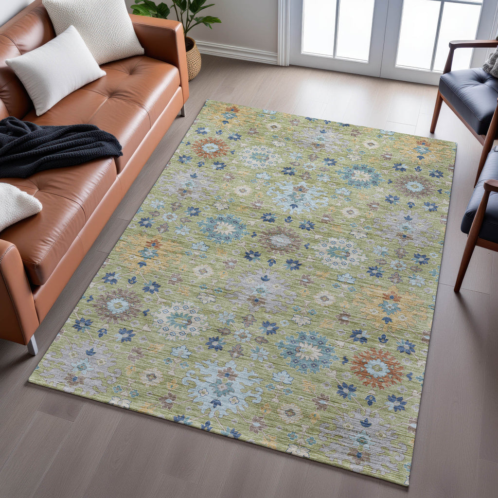 dalyn silk road sr3 aloe rug