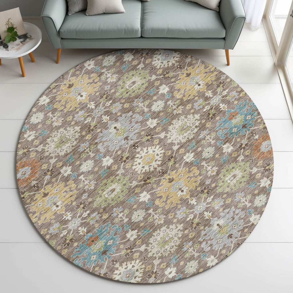 dalyn silk road sr3 mocha rug