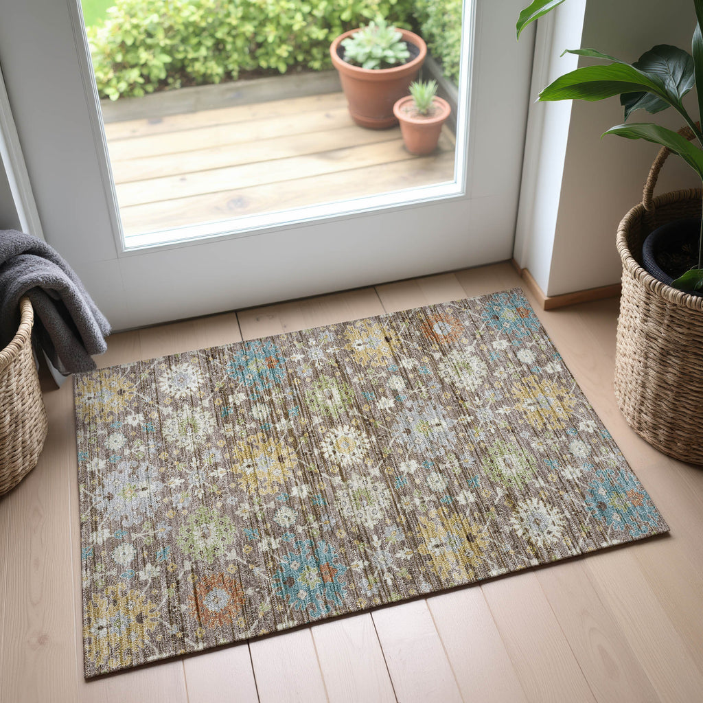 dalyn silk road sr3 mocha rug