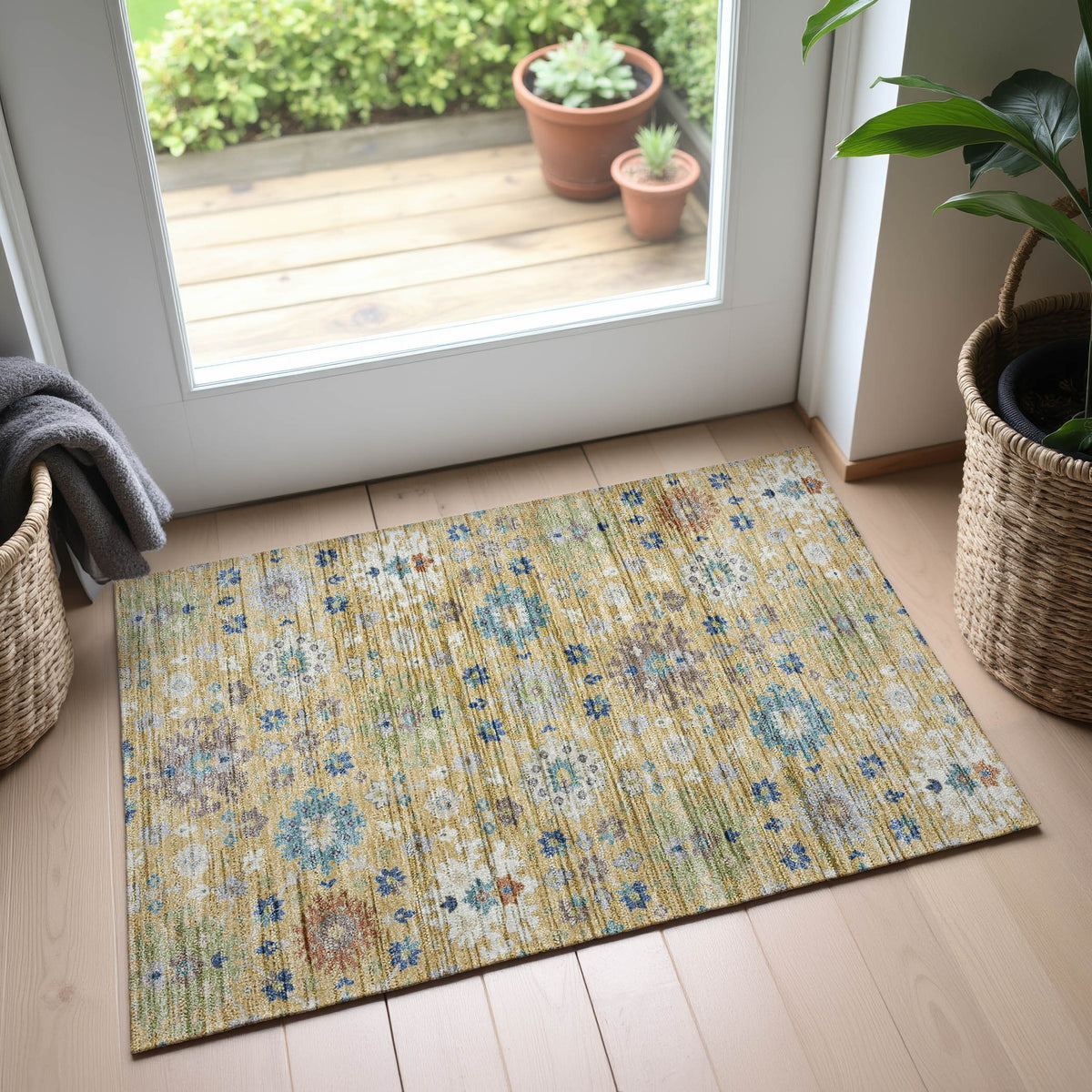 dalyn silk road sr3 turmeric rug