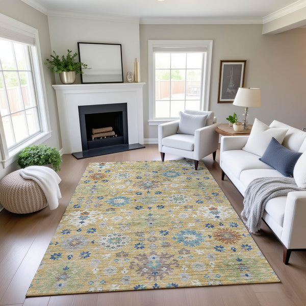 dalyn silk road sr3 turmeric rug
