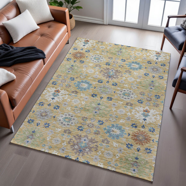 dalyn silk road sr3 turmeric rug