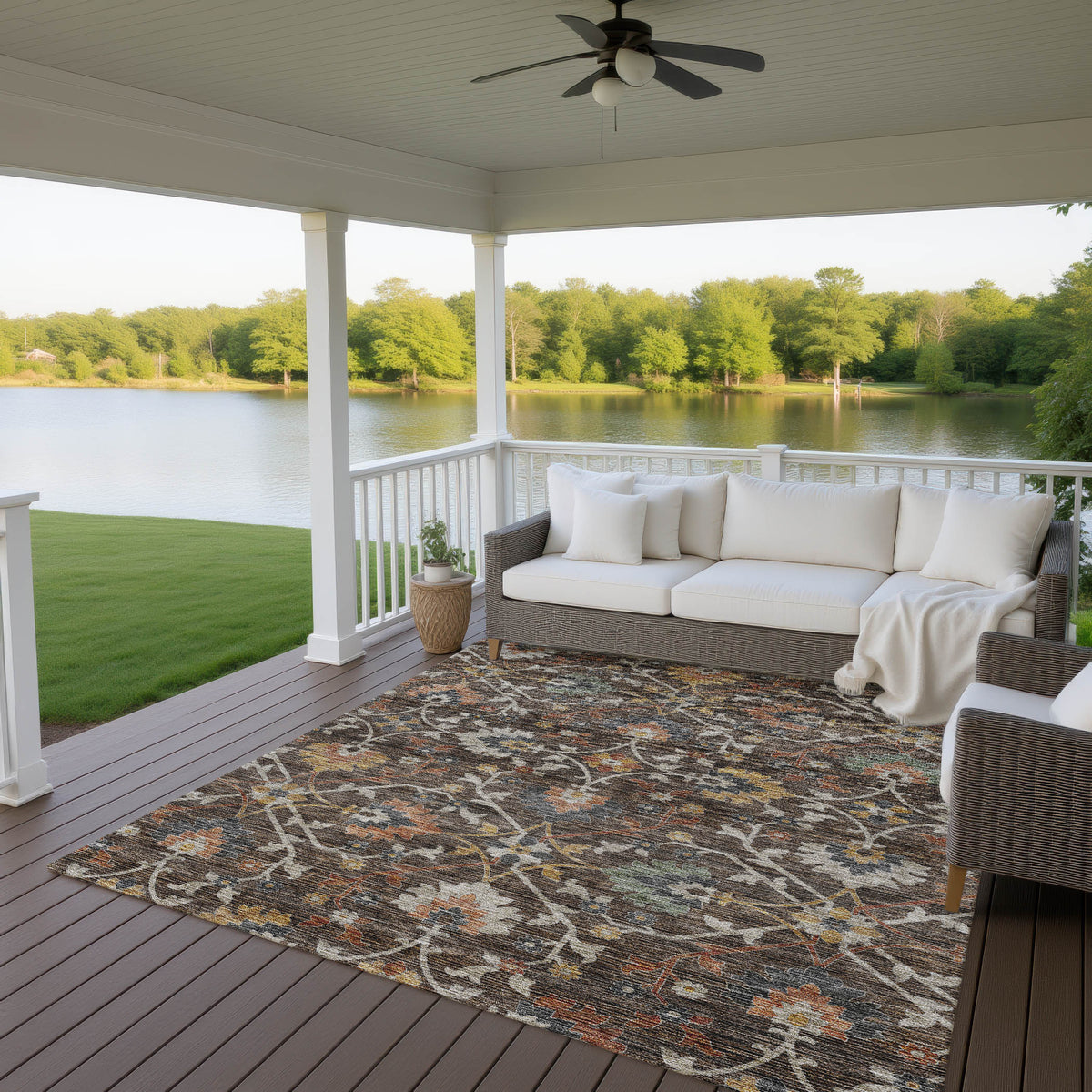 dalyn silk road sr4 chocolate rug