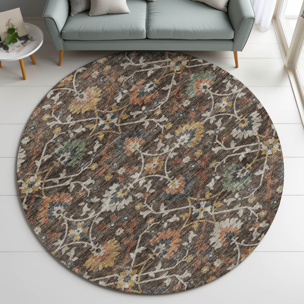 dalyn silk road sr4 chocolate rug