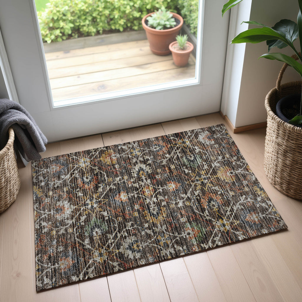 dalyn silk road sr4 chocolate rug