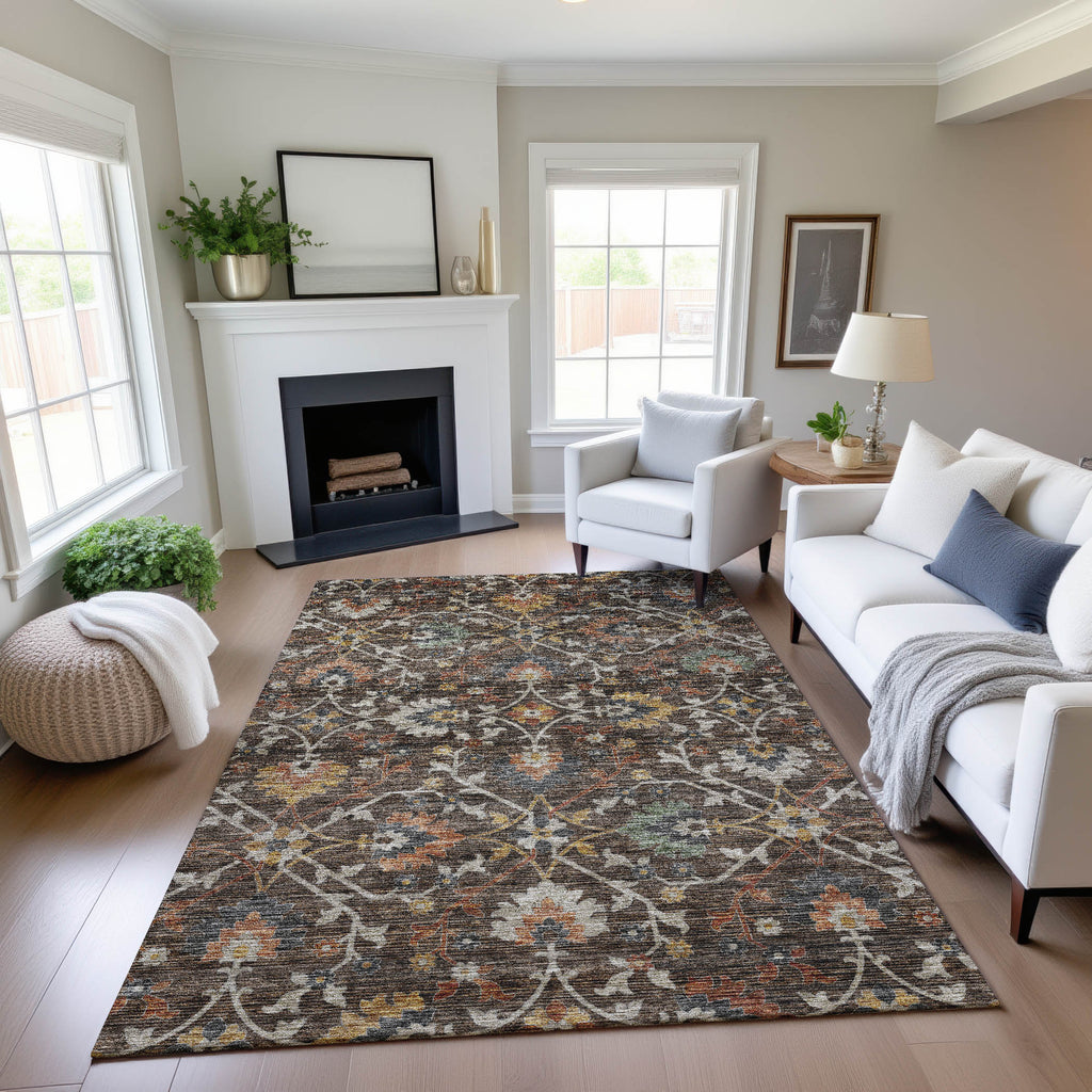 dalyn silk road sr4 chocolate rug