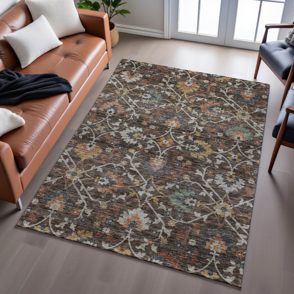 dalyn silk road sr4 chocolate rug