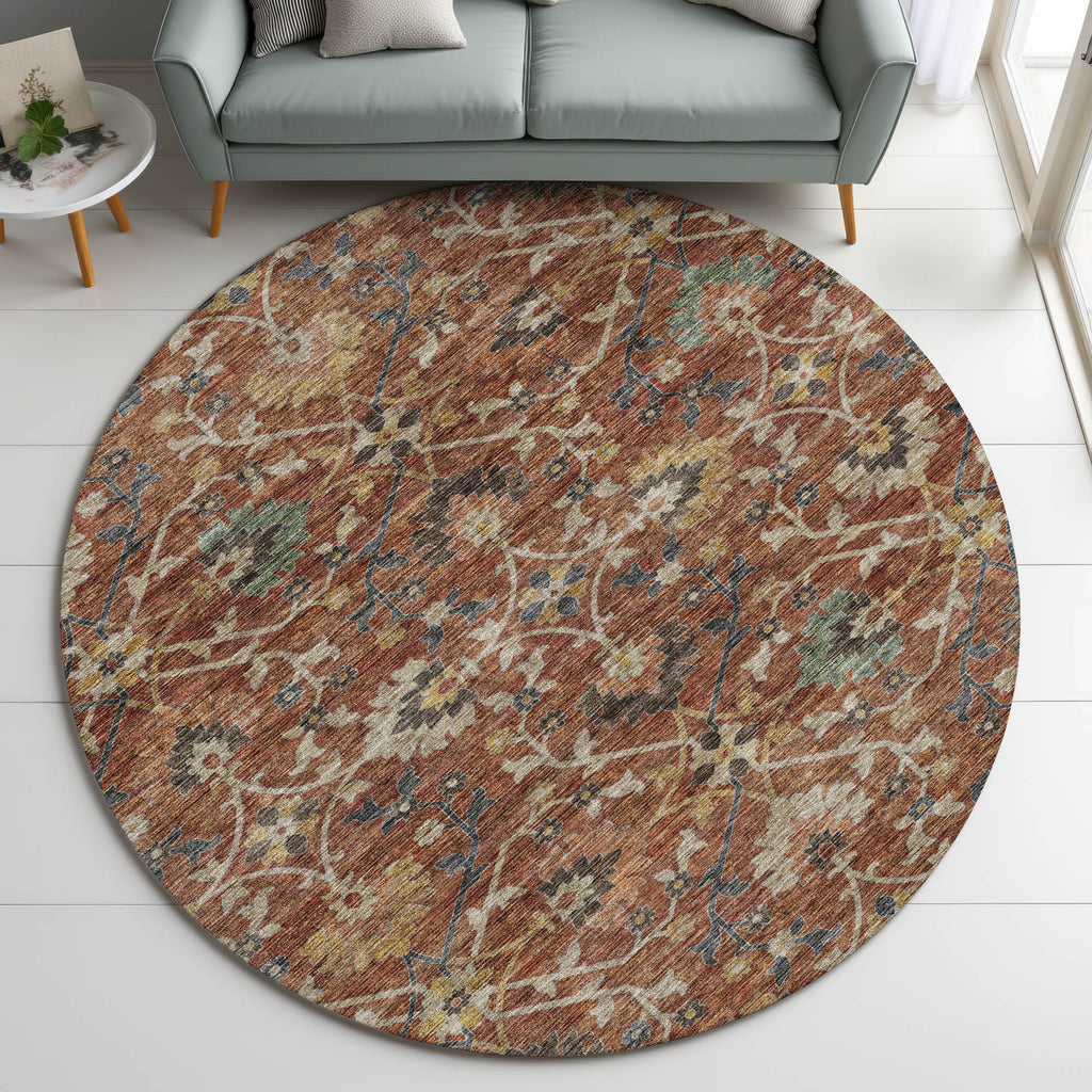 dalyn silk road sr4 paprika rug