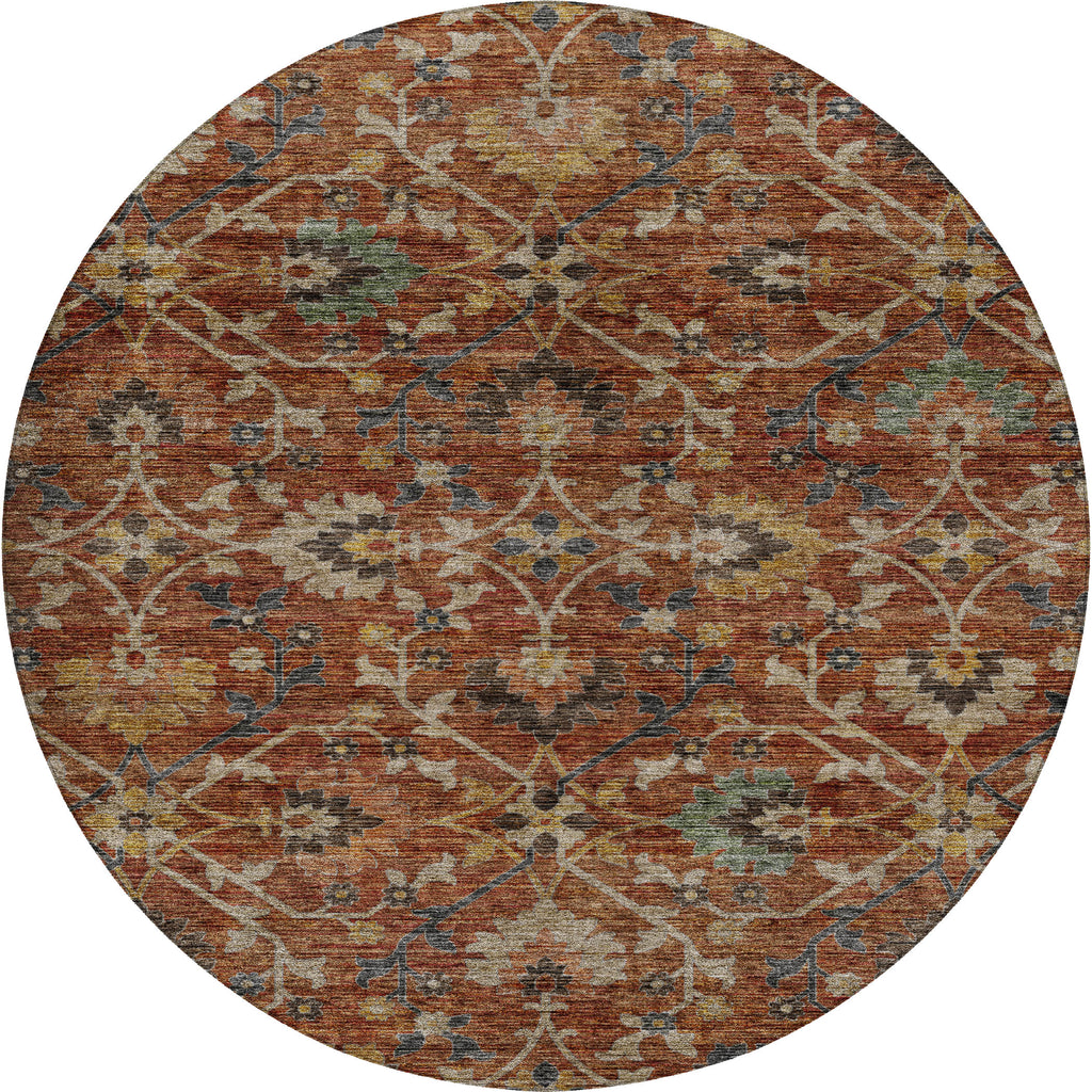dalyn silk road sr4 paprika rug