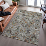 dalyn silk road sr4 pewter rug