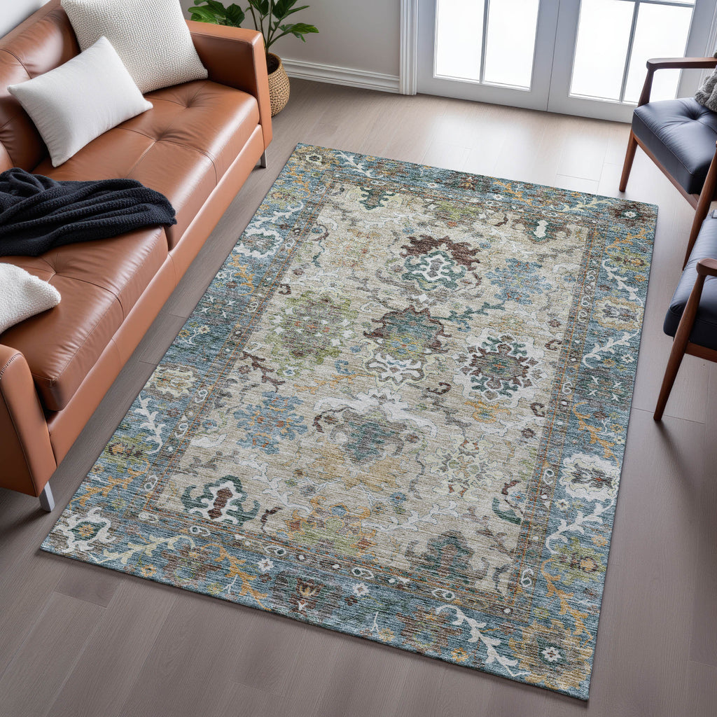 dalyn silk road sr5 aqua rug