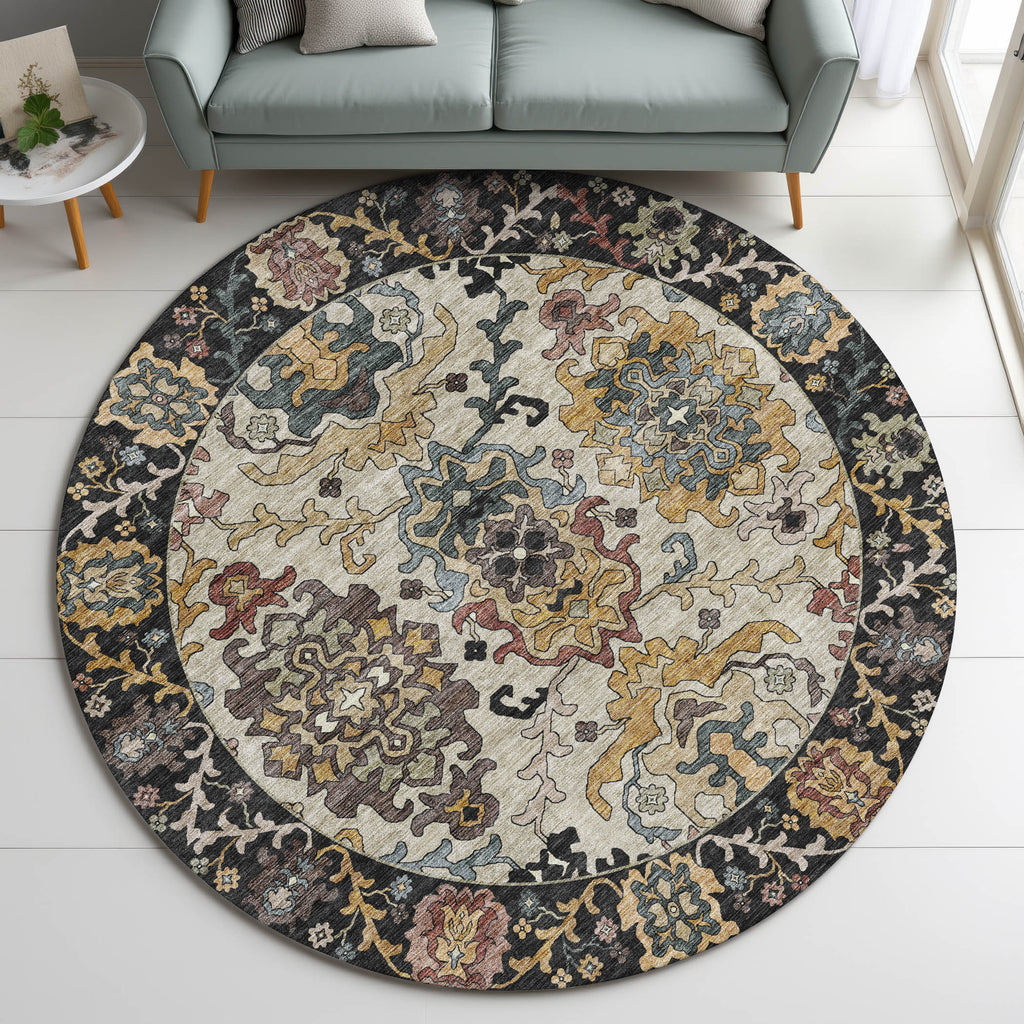 dalyn silk road sr5 black rug