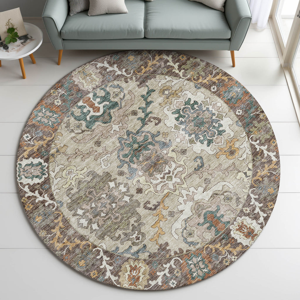 dalyn silk road sr5 chocolate rug