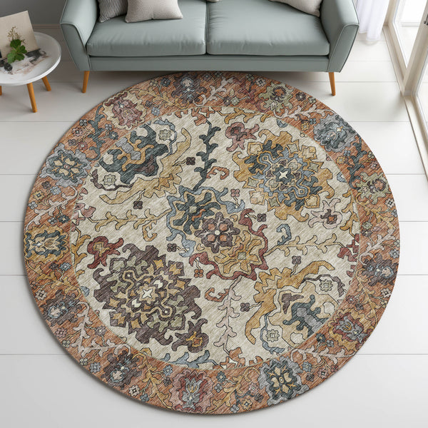 dalyn silk road sr5 copper rug