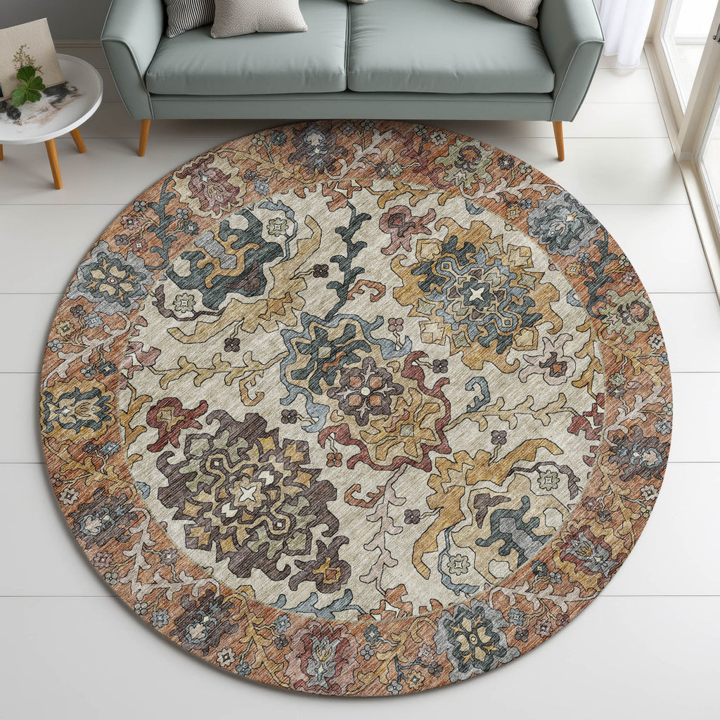 dalyn silk road sr5 copper rug