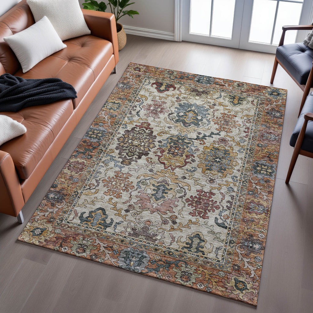 dalyn silk road sr5 copper rug