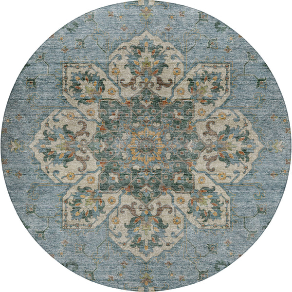 dalyn silk road sr6 aqua rug