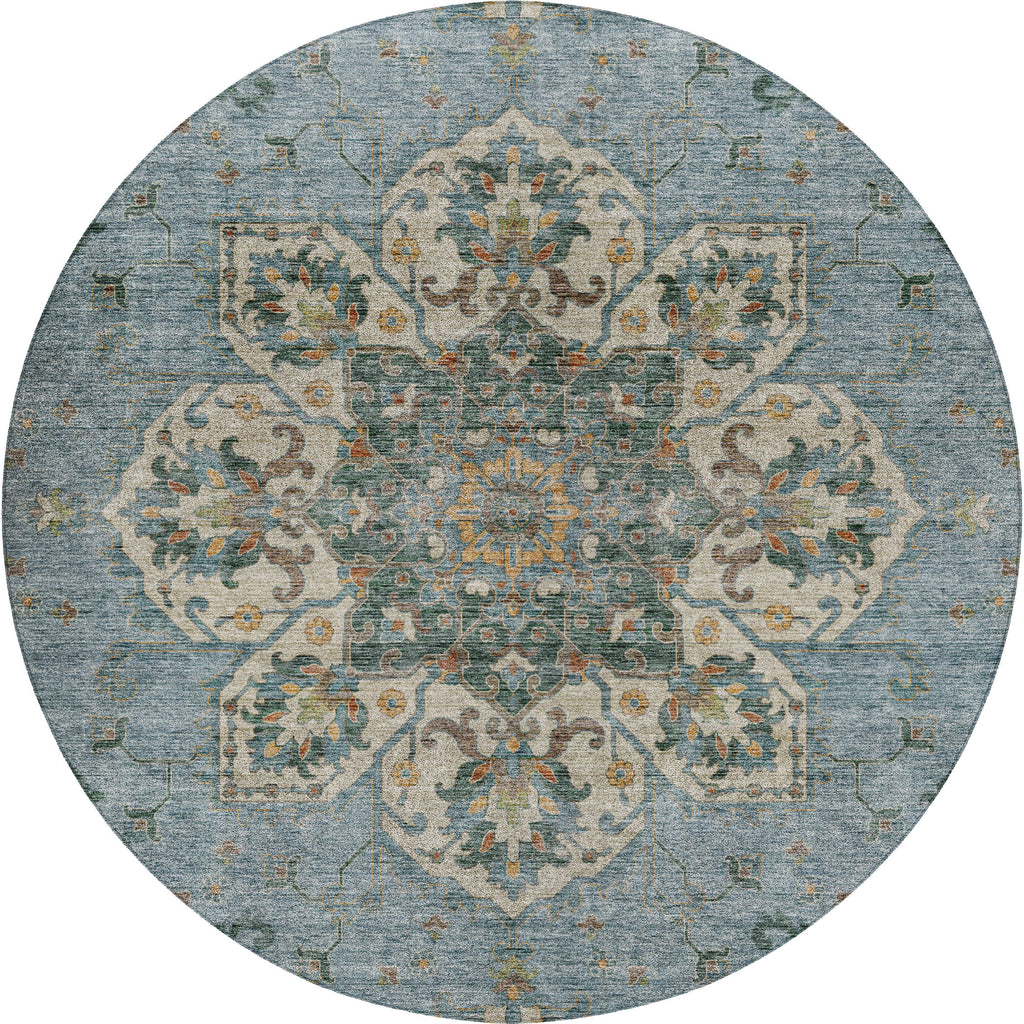 dalyn silk road sr6 aqua rug