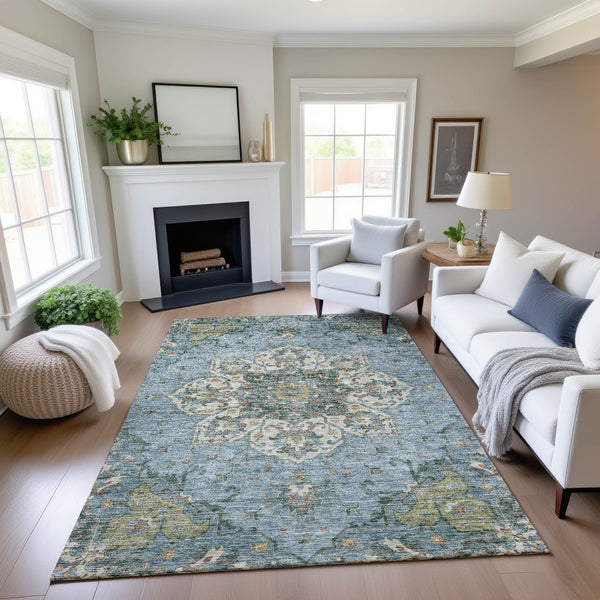 dalyn silk road sr6 aqua rug