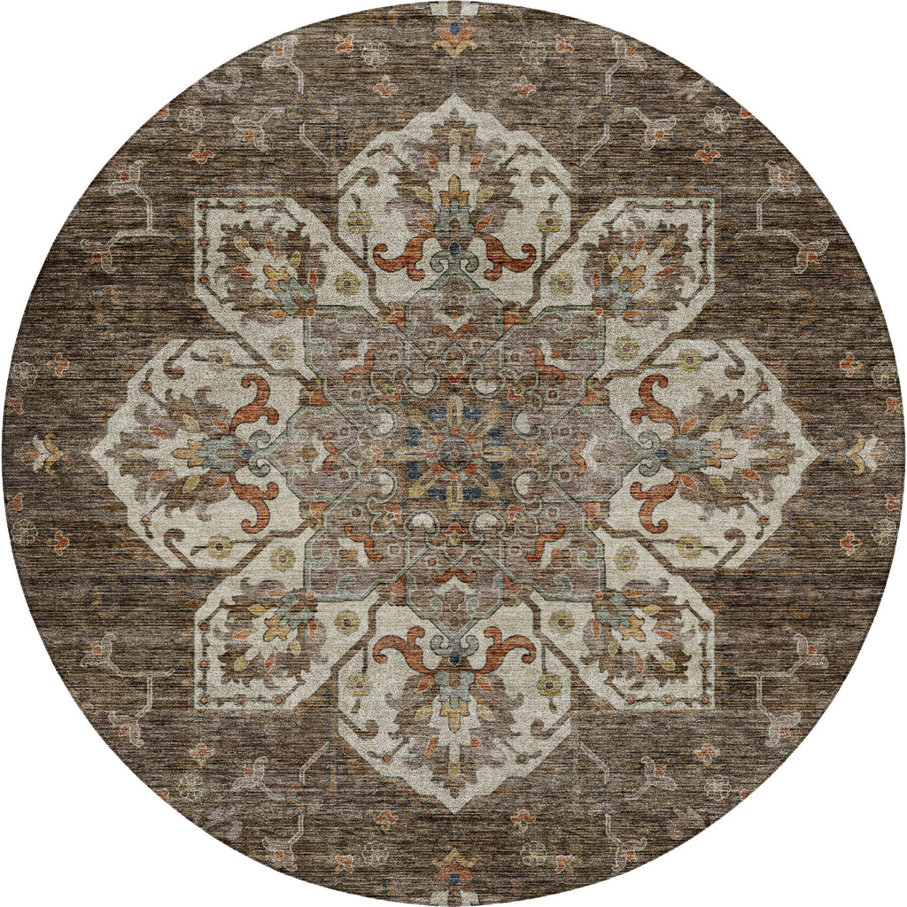 dalyn silk road sr6 chocolate rug