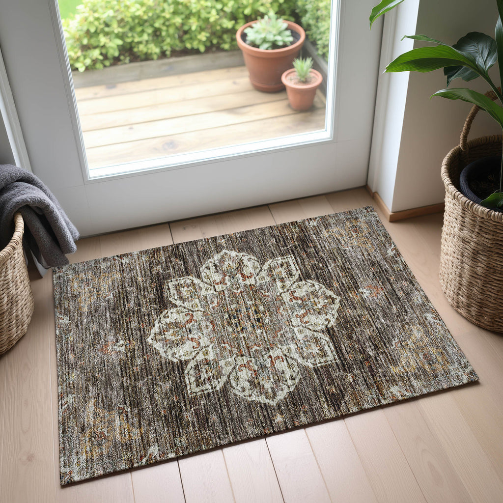 dalyn silk road sr6 chocolate rug