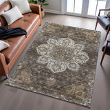 dalyn silk road sr6 chocolate rug