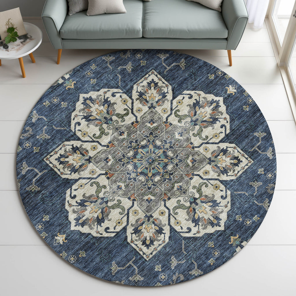 dalyn silk road sr6 navy rug