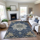 dalyn silk road sr6 navy rug