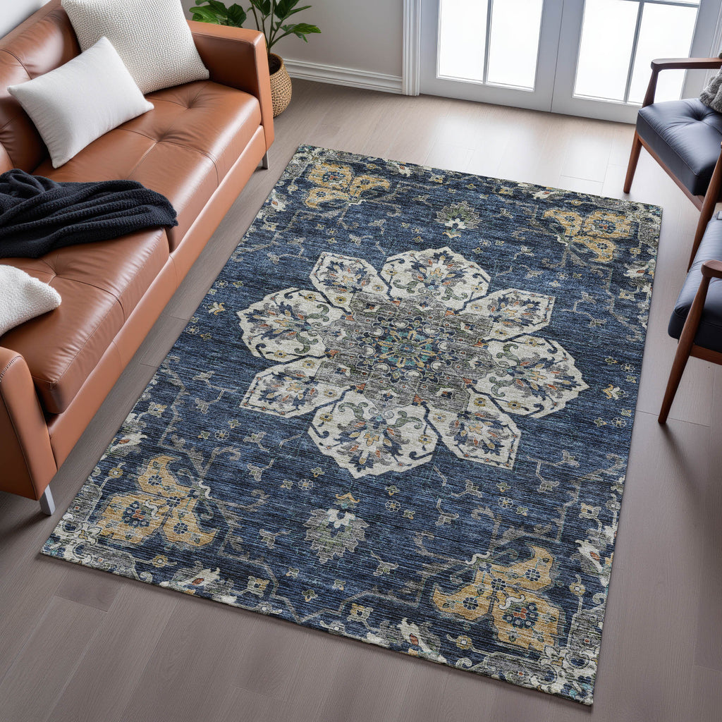 dalyn silk road sr6 navy rug