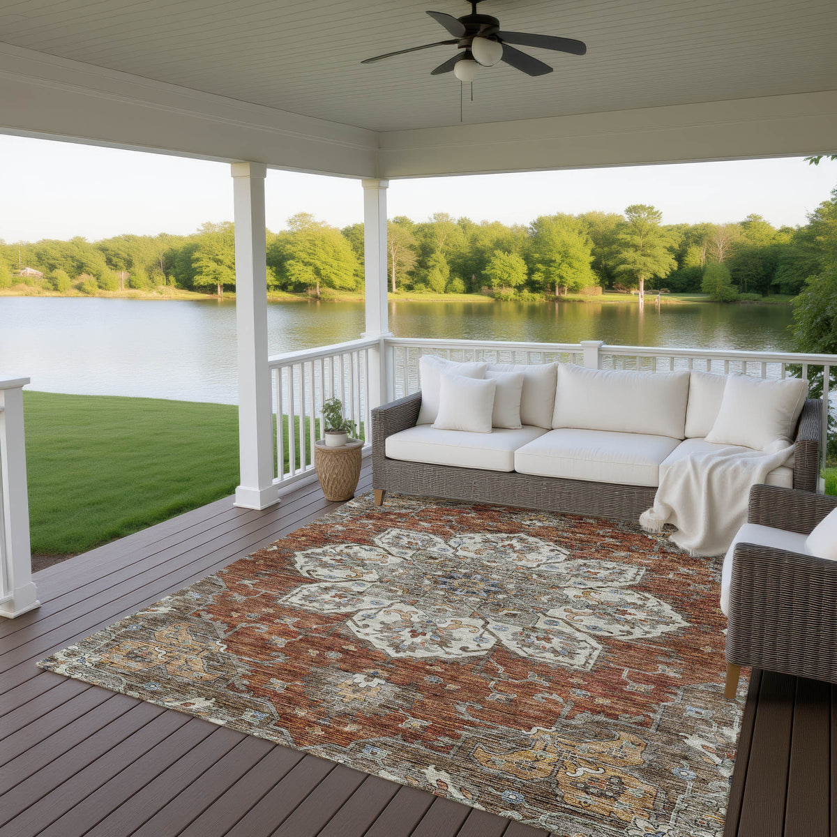 dalyn silk road sr6 paprika rug